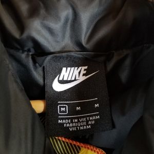 Nike Yellow Plaid Puffer Jacket 